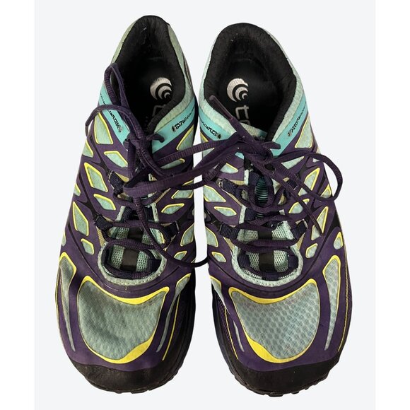 Topo Athletic Shoes - Topo Athletic Women's Sky Indigo W-MT2 Lace Shoes Teal Purple Black USA 9
